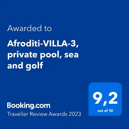 Villa Afroditi-villa-3, Private Pool, Sea&golf Afando