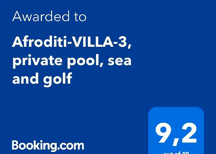 Vila Afroditi-villa-3, Private Pool, Sea And Golf Afantou